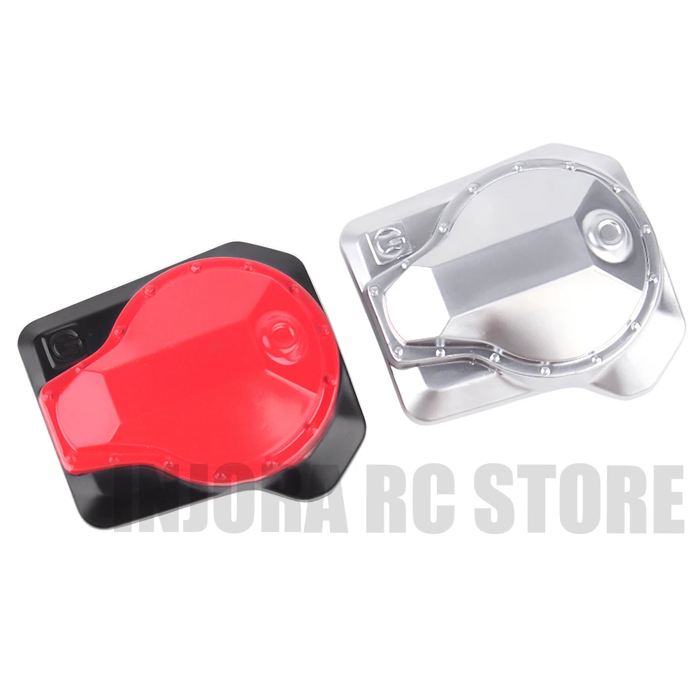 2 шт. красная/серебристая металлическая ось Крышка корпуса для 1/10 RC Crawler TRAXXAS TRX4 Trx 4