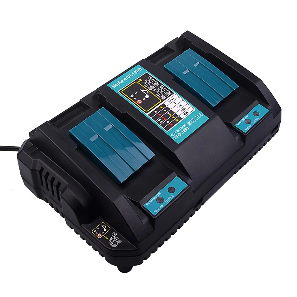 Для Makita EU вилка двойное зарядное устройство два порта USB 7 2 V 14 4 18V DC18RD DC18RC BL1860 BL1840