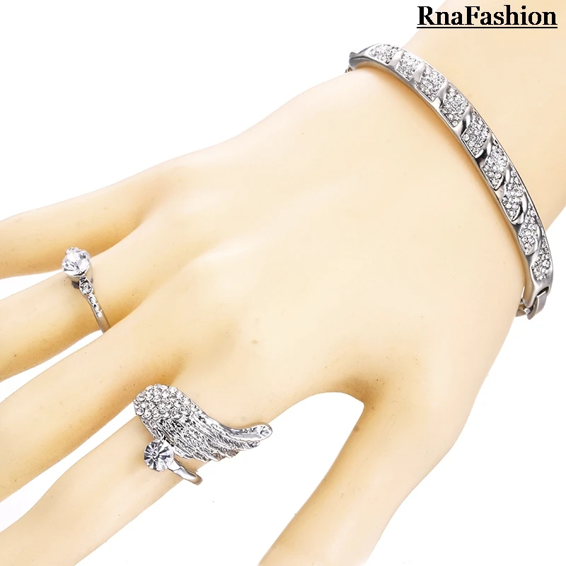 RNAFASHION ювелирные изделия Австрия Кристалл Ювелирные наборы Серги браслет