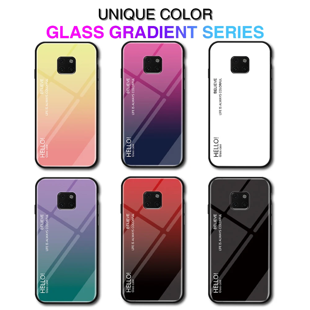 Для Huawei Mate 20 Pro Чехол стеклянный Роскошный чехол для Honor 8X Max 9 10 Lite 7X 7A Coque P20 Nova 3 3i X |