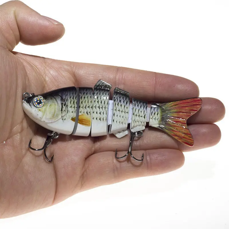 5 шт./лот 10 см 17 г Реалистичная Щука мускулистая рыболовная приманка 8 Segement Swimbait