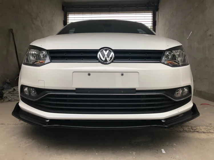 Для Polo Передний бампер диффузор протектор для Volkswagen Polo Комплект кузова бампер задняя Лопата для губ задний спойлер