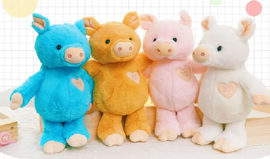 

about 40cm lovely cartoon pig plush toy very soft doll birthday gift b2888
