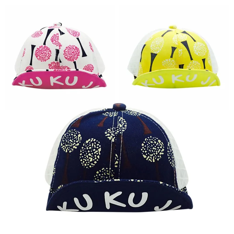 Baby Hats Boys Girls Printed Sun Hat Newborn Summer Toddler Infant New Children Caps Baseball Net | Детская одежда и обувь