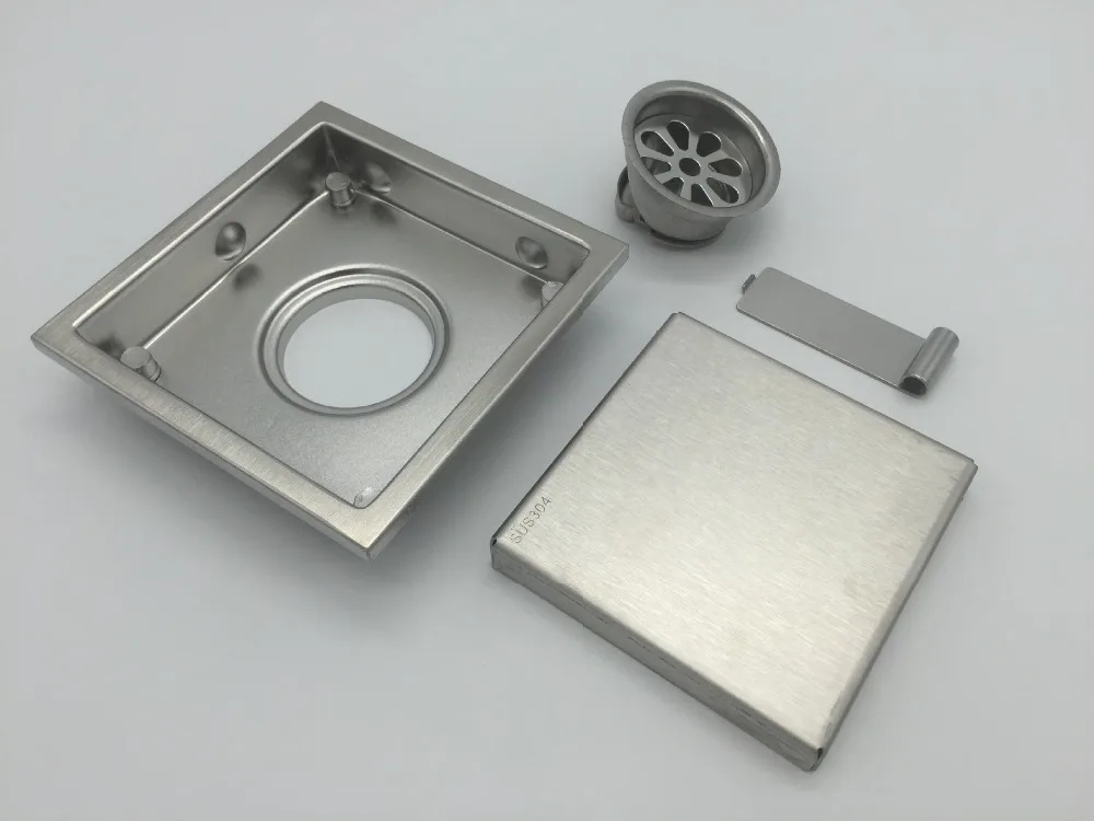 Дезодорант слив пола анти блокирующий туалета 304 нержавеющая сталь квадрат