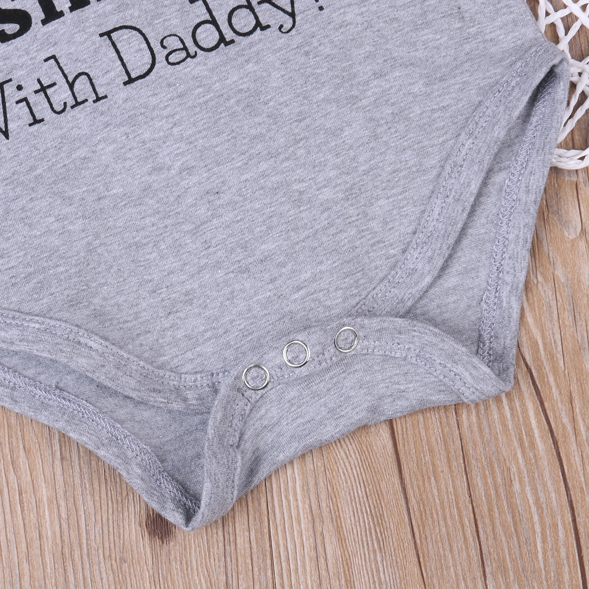 2017 Cotton Baby Boys Short Sleeve Romper Fishing Print Newborn Toddler Kids Jumpsuit One-pieces Outfit Clothes |