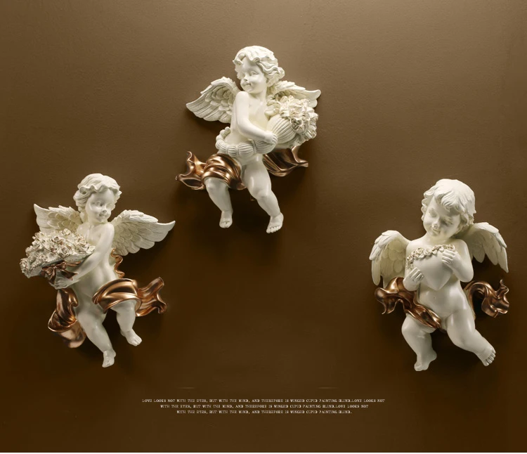 Современные Полимерные милые подвесные настенные украшения с ангелом мальчиком