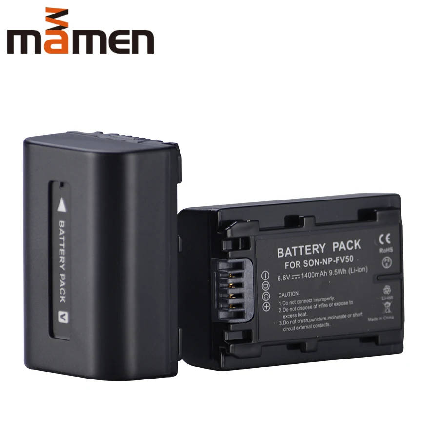 Аккумуляторная батарея Mamen NP FV50 для камеры SONY HDR CX390 290E PJ510 820E 790E 660E XR260 CX700E PJ50E 30E SR68 CX180E VG10E|Цифровые
