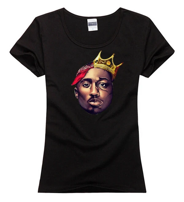 Модная женская хлопковая Приталенная футболка для девушек 2PAC Eazy Tupac фитнеса и
