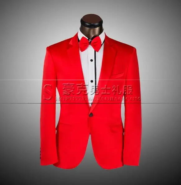 

Red 2020 new arrival slim men suit set with pants mens suits wedding groom formal dress suit + pant + tie plus size 4XL