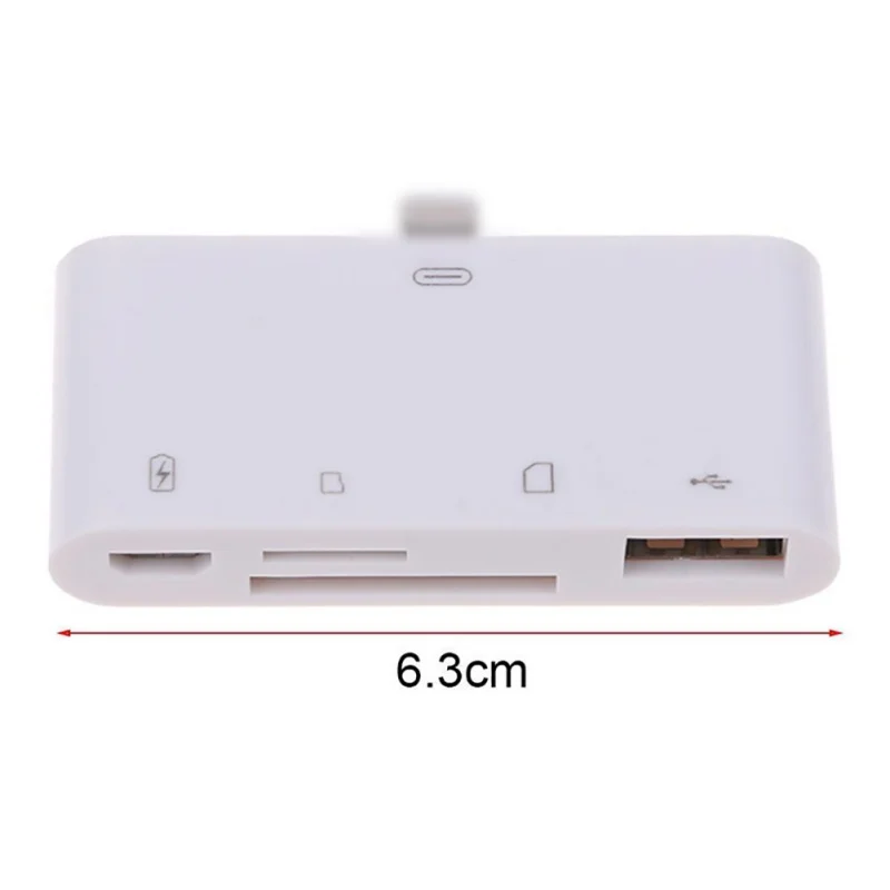 Moresave 4 в 1 Белый USB кард-ридер Micro SD камера ссылка адаптер для iPad, iphone X 8 7 6 Plus