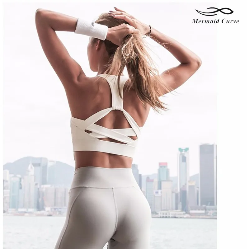 

Sports bras Fitness Show Sexy Back Shock bra Underwear Running Run-bra Quick-dry Perfect shore up performance yoga vest bra