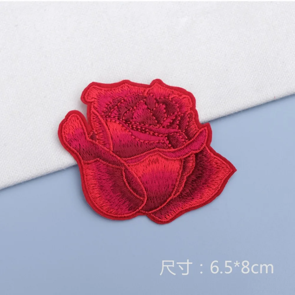 Высококачественные красные розы фотообои для одежды патчи глажки аксессуары