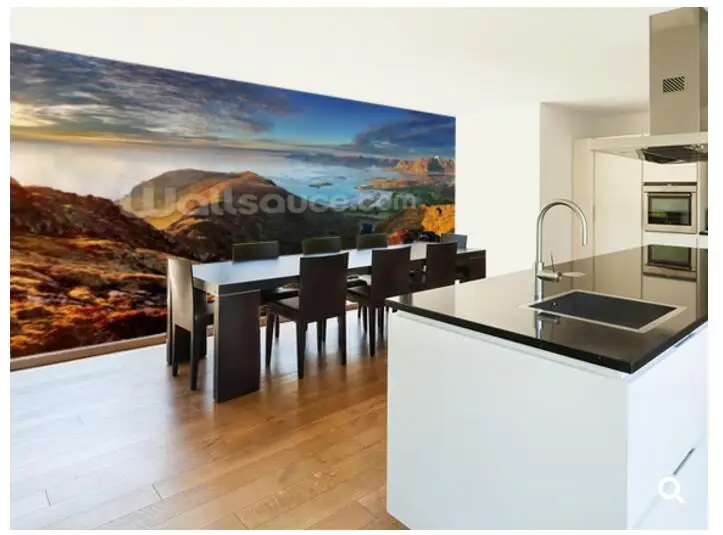 

Custom natural scenery wallpaper,Lofoten Landscape,3D photo mural for the living room restaurant sofa background PVC wallpaper
