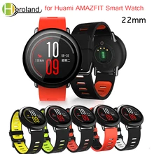 Wrist Strap 22mm Sports Silicone bands for Xiaomi Huami Amazfit Bip BIT PACE Lite Youth Smart Watch  Replacement Band Smartwatch