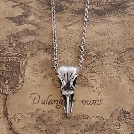 Подвеска birdkull из титановой стали ожерелье модные ювелирные изделия готический