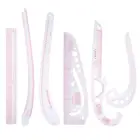 6 шт. многофункциональные метрические изгибающиеся режущие линейки, рукав для одежды, мерцающие линейки, инструменты для шитья