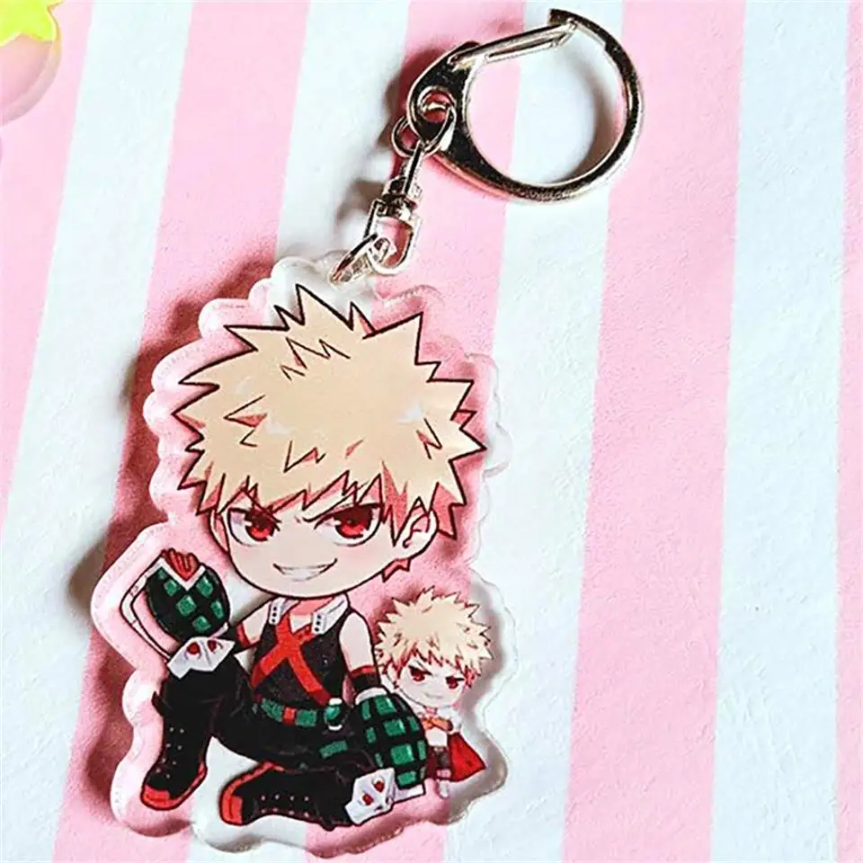 A Tronzo Toys брелок My Hero Academy Midoriya Izuku Bakugou Katsuki Todoroki Shoto мини брелки Boku no Hero Academy брелок - Цвет: A