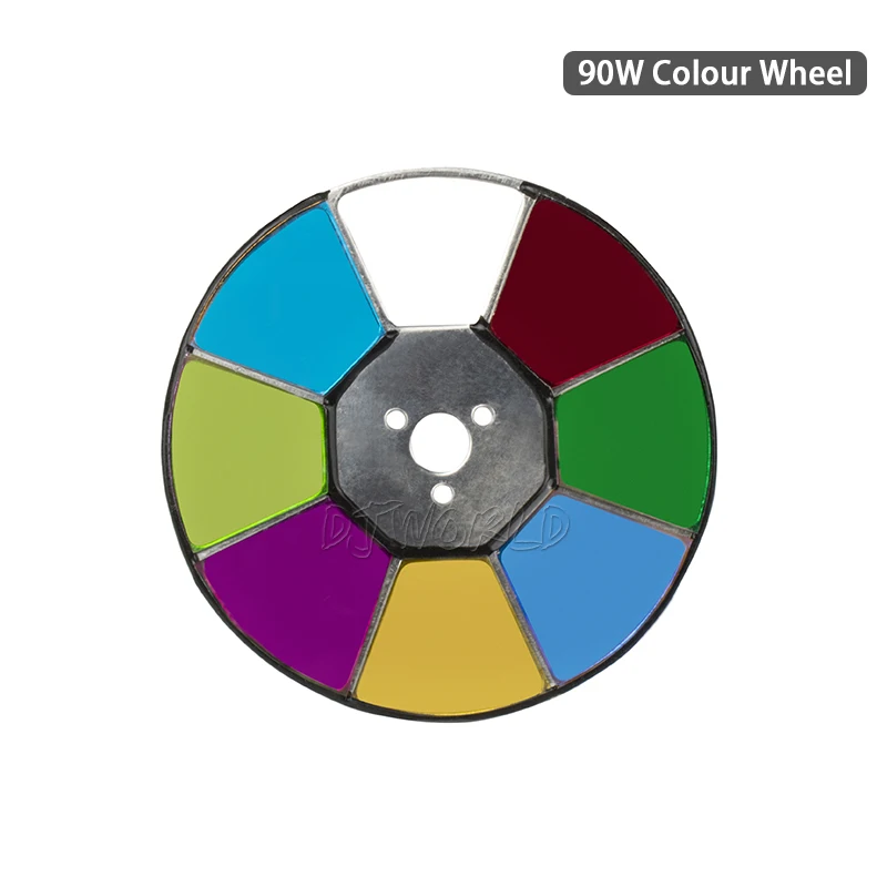 SHE-ColourWheel90W Горячая Светодиодный светильник с подвижной головкой 90 Вт 6 призм цвет и Гобо колесо хороший для DMX 512 сценический светильник - Цвет: SHE-ColourWheel90W