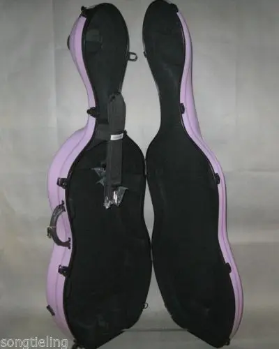 

Nice lilac 3/4 cello fiberglass case with wheells #6722