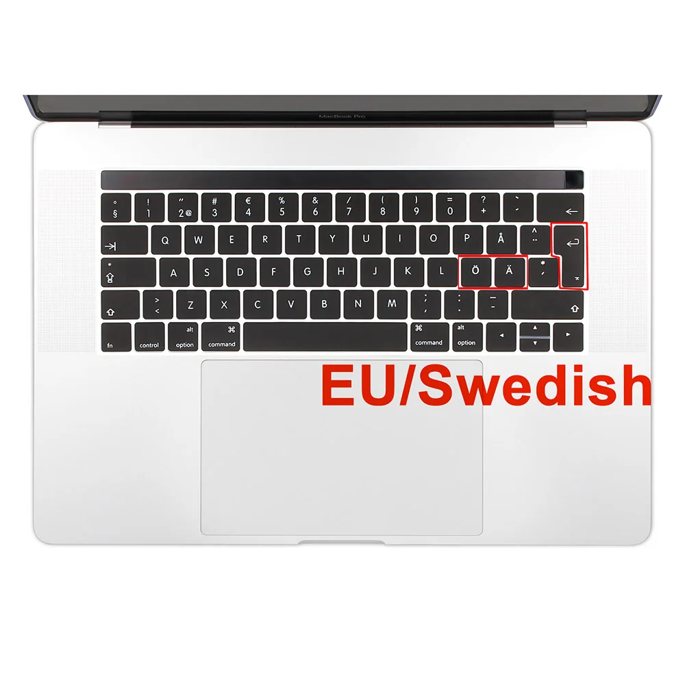 Силиконовая накладка на клавиатуру для нового Macbook Pro 13 15 дюймов A1706 A1707 выпущенная