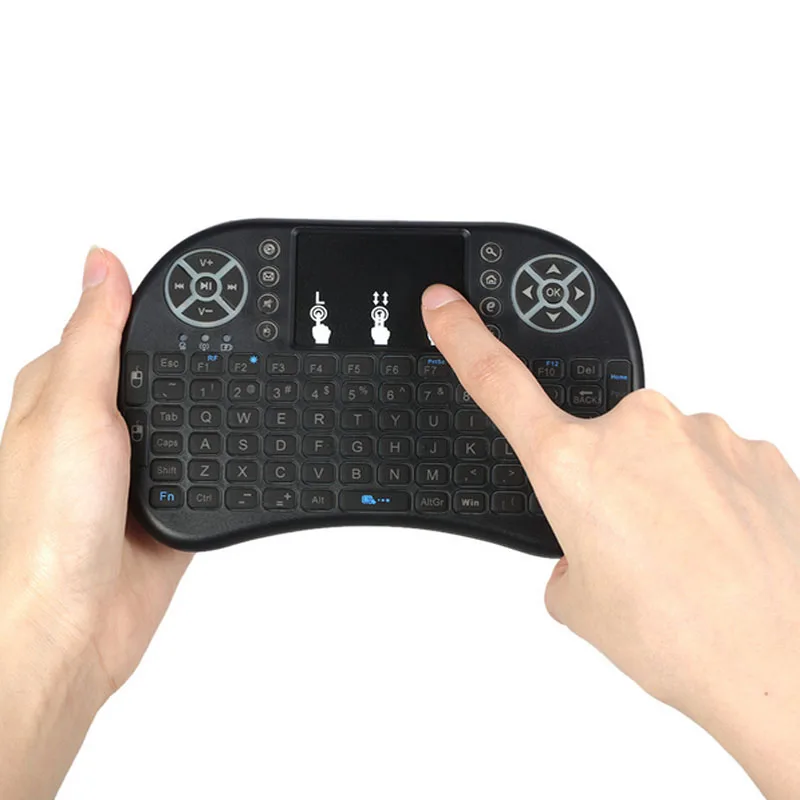 2 4G Беспроводная воздушная мышь с подсветкой пульт дистанционного управления MiNi