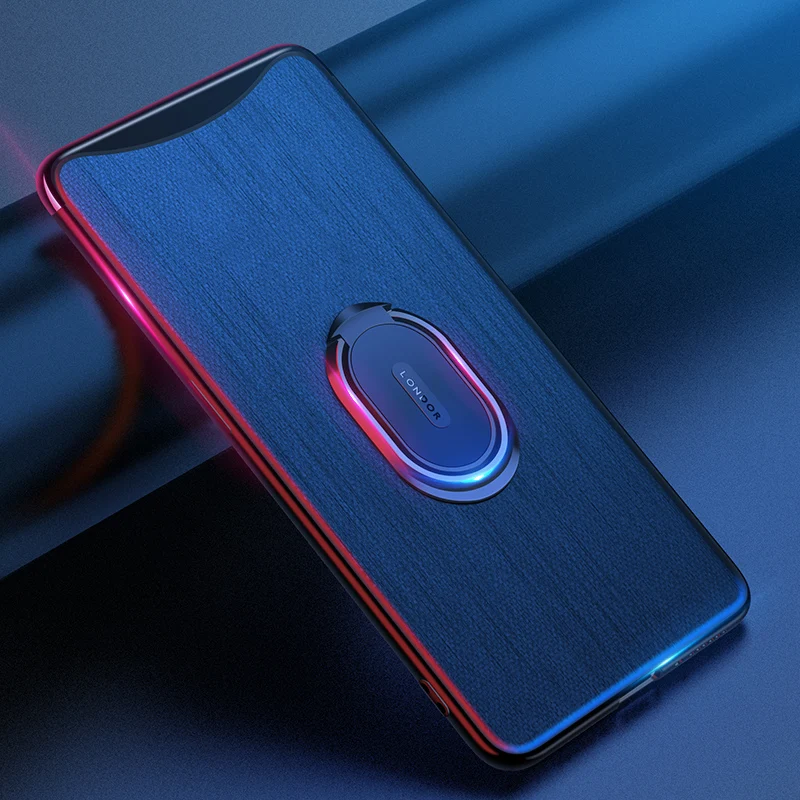 Роскошный чехол для OPPO Find X с магнитным кольцом, кожаный чехол для телефона, чехол для Oppo FindX