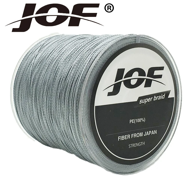 

JOF 4 нити 100 м сверхпрочная 4 сгибов японская филаментная нить, ПЭ 4 плетеная рыболовная леска из ПЭ 8 10 12 18 22 28 30 40 50 60 70 100LB