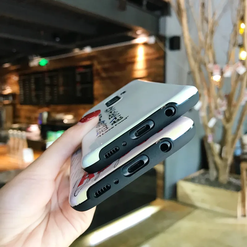 Глянцевое для лазерной печатных сообщений чехол телефона samsung S9 Мягкие TPU Мода