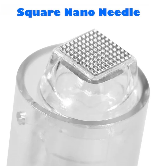 Square nano needle Для электрического авто микро иглы ручка уплотнение картридж 10 шт. бровей татуировки роторный макияж Перманентная игла иглы нано советы 13 типов - Габаритные размеры: Square nano needle