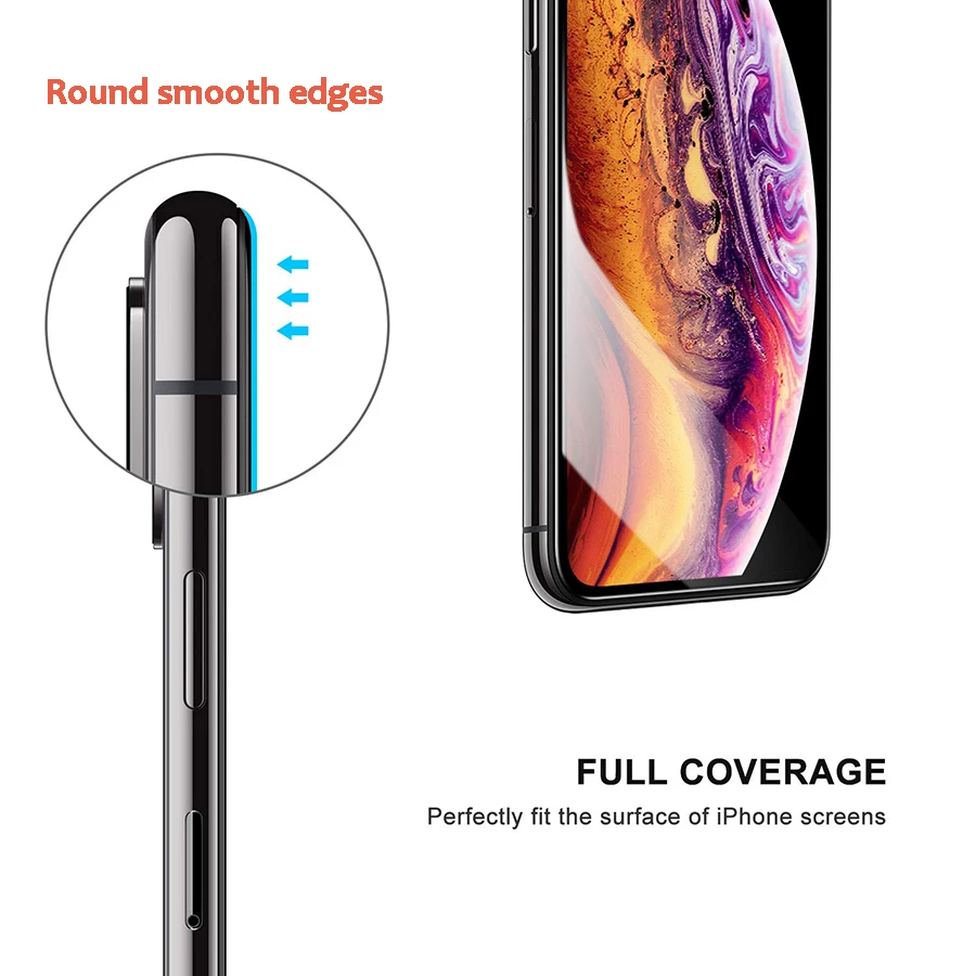 Защитное стекло для iPhone X 9H XR с закругленными краями | Мобильные телефоны и