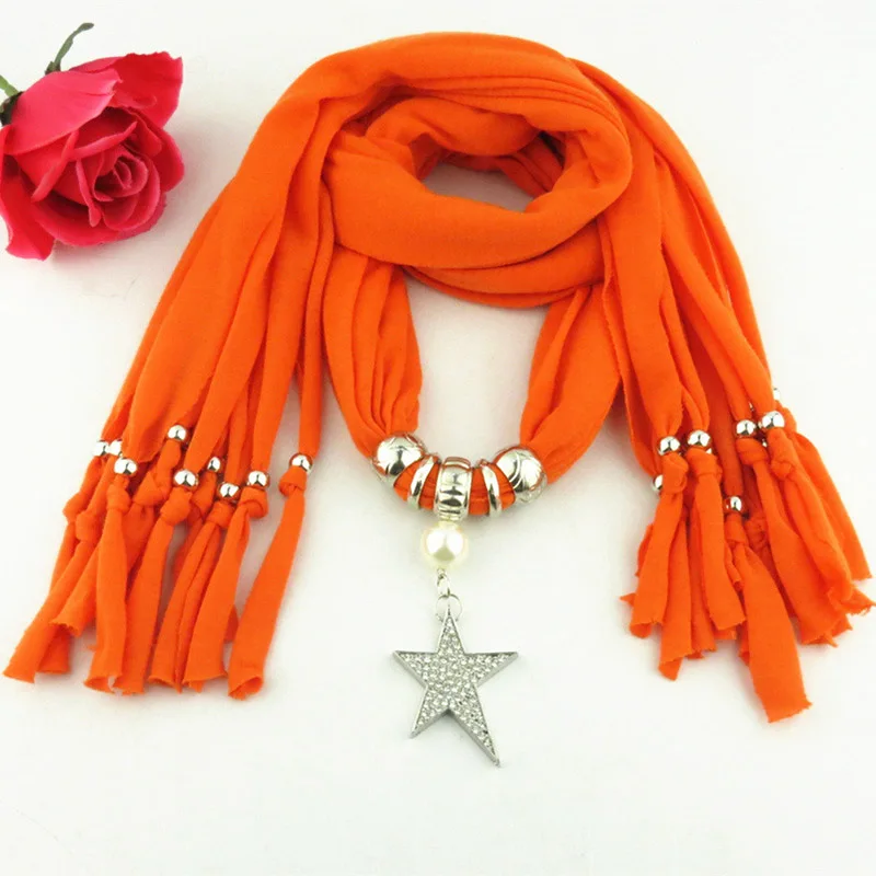 Женский шарф LaMaxPa с подвеской Элегантные украшения|pendant scarves|scarf jewelry pendantswomen designer