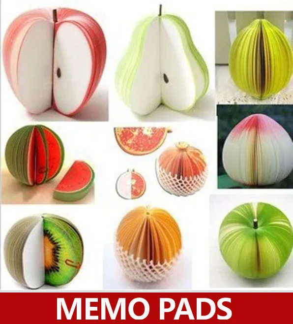 

Many fruits for chosen ! Novelty fruit memo pads , cute colorful vivid fruit decorative memo pads as notepads , note-taking