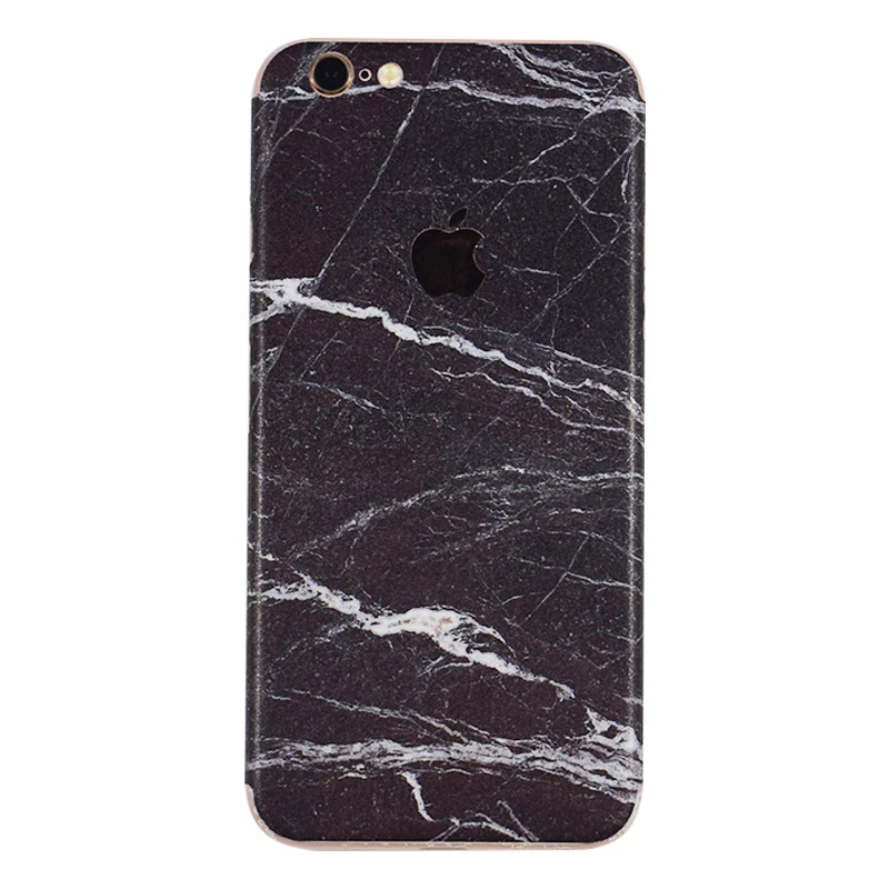 Мраморное волокно Декор задняя пленка для Apple iPhone 6 S Plus мобильного телефона