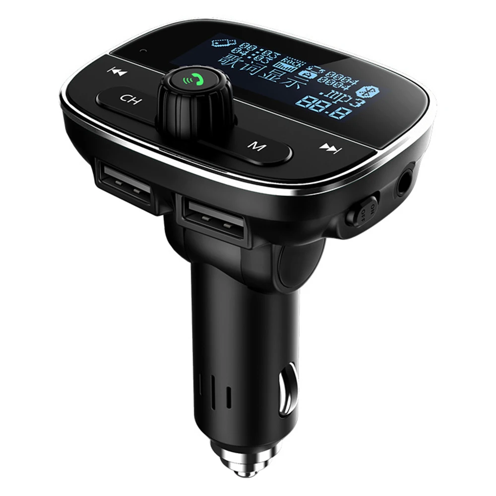 Автомобильный беспроводной Bluetooth комплект, fm-передатчик, ЖК-дисплей, Автомобильный MP3-плеер, двойное USB зарядное устройство, прикуриватель, автомобильные аудио аксессуары