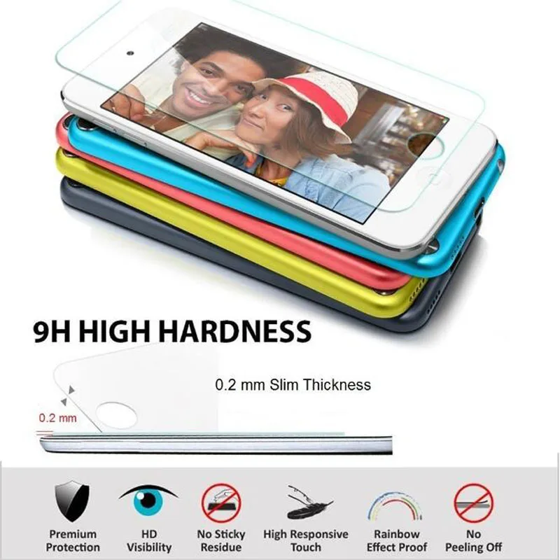 Закаленное Стекло Щит гвардии для Apple ipod touch 5/6/7 5th 6th 7th защитная пленка touch6 touch7 спереди Экран Защитная крышка