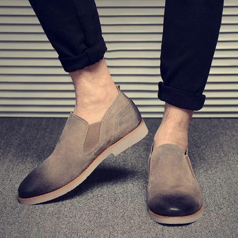 Мужские ботинки челси Vanmie Черные ботильоны из натуральной кожи для отдыха на