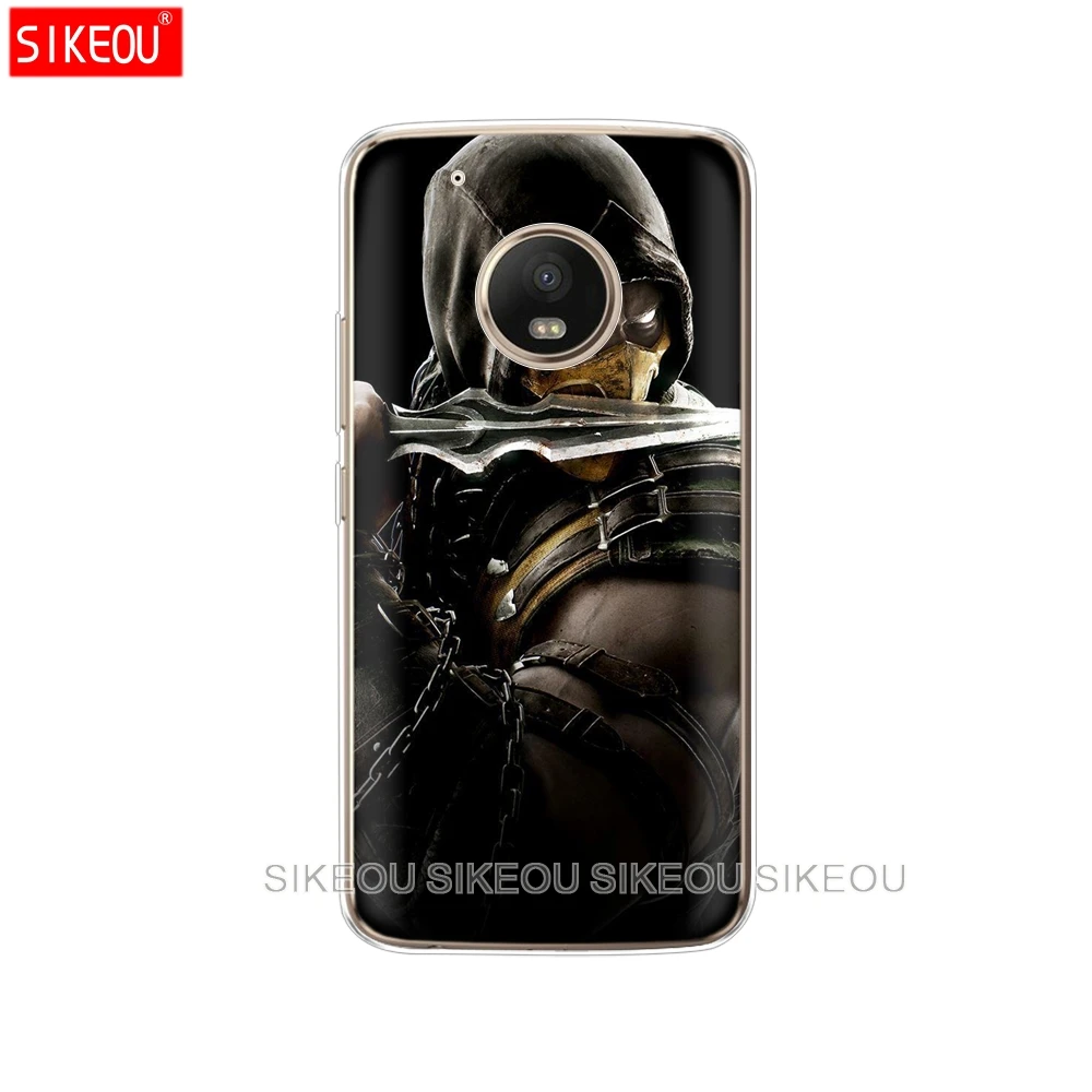 Силиконовый чехол для телефона Motorola Moto G6 G5 G5S Z2 Z3 PLAY PLUS X4 E4 E5 C Scorpion Sub Zero Mortal Kombat