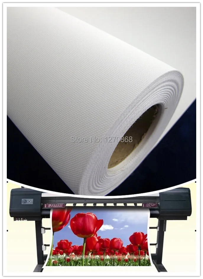 

260gsm 24"*30m 600d*600d polyester solvent inkjet canvas roll for photo printing matte surface