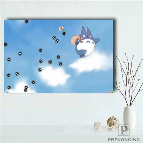 Оригинальный холщовый постер tonari_no_totoro печатные постеры тканевые настенные