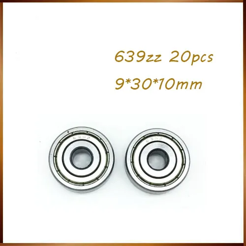 Подшипник 639ZZ 9*30*10 (мм) ABEC 5 подшипник 20 шт. металлический герметичный мини 639 639Z ZZ