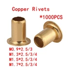 1000 шт. медный комплект заклепок M0.9 M1.3 M1.5 M1.7 Mix трубчатые заклепки двухсторонняя печатная плата PCB гвозди GB876
