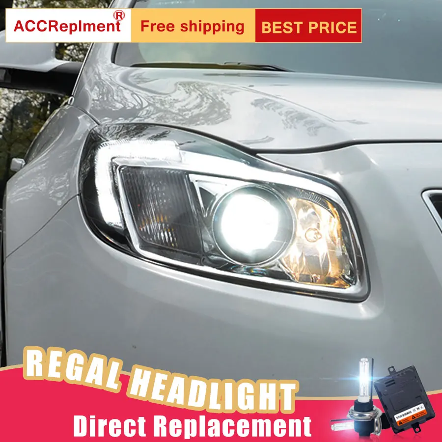 2 шт. светодиодный ные фары для Buick Regal 2009 2013 Автомобильные ангельские глазки
