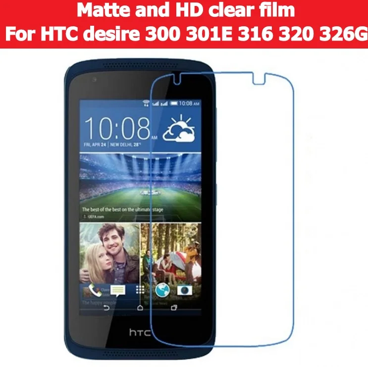 HD прозрачная глянцевая пленка для HTC Desire 300 301E 316 D316d 320 326G Матовая Антибликовая