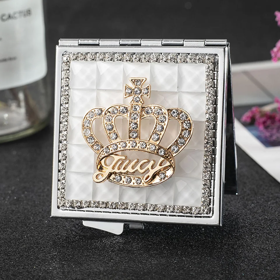 Мини карманный косметическое зеркало для макияжа 2 стороны складной ручной