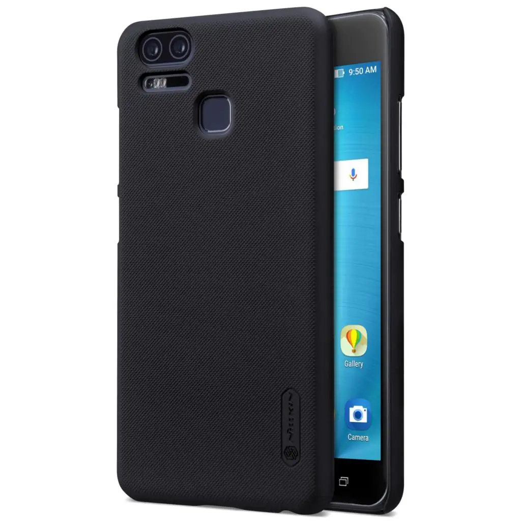 Для ASUS Zenfone 3 Zoom ZE553KL чехол Nillkin матовый защитный жесткий защитный чехол из поликарбоната для ZE553KL - Цвет: Черный