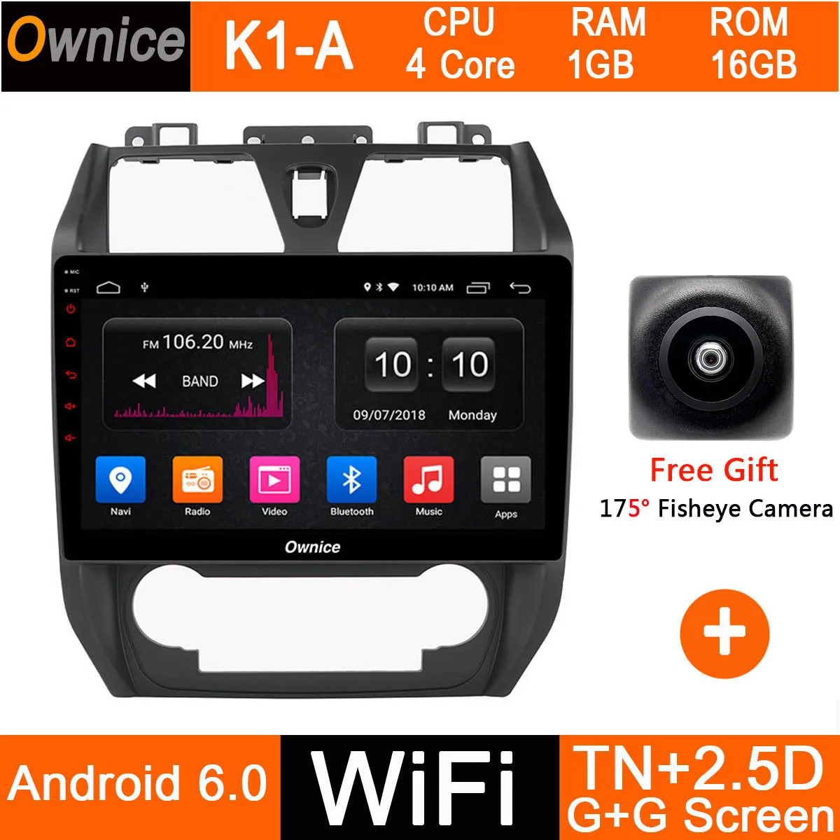 K1-A Ips 10,1 8 ядерный 4G+ 32G Android 9,0 автомобильный DVD Радио gps мультимедийный видео плеер для Geely Emgrand EC7 EC715 EC7-RV EC718 CarPlay DSP - Цвет: K1-A