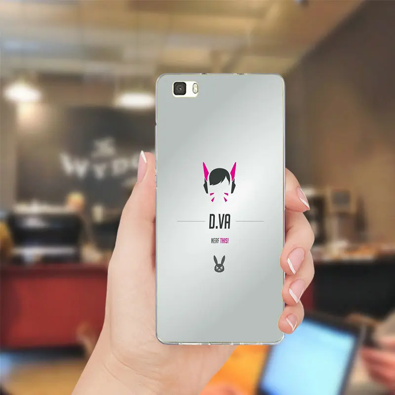 Overwatchs герой OW Арт Мягкие ТПУ кремния телефон чехлы для huawei P8 P9 P10 Lite Коврики 10 Pro Y3 Y5