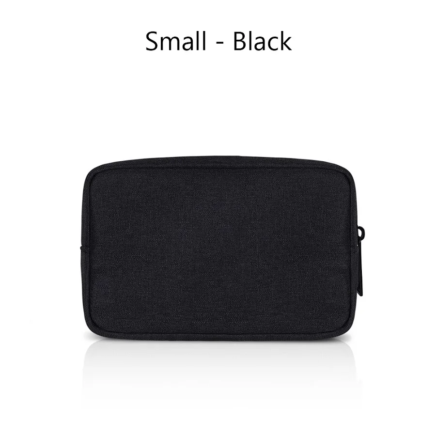 Black 16 X 11cm Модная сумка для хранения цифровых аксессуаров, портативный usb-кабель, органайзер для наушников, чехол для макияжа, сумка для хранения гаджетов, устройств - Цвет: Black 16 X 11cm