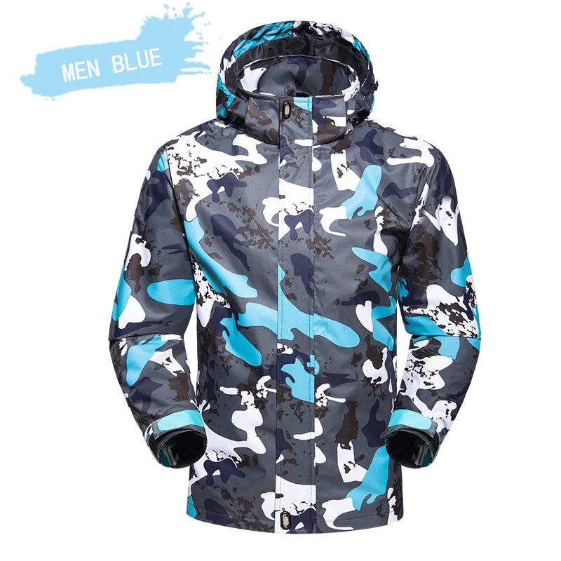 Куртка мужская камуфляжная водонепроницаемая ветровка для отдыха на открытом
